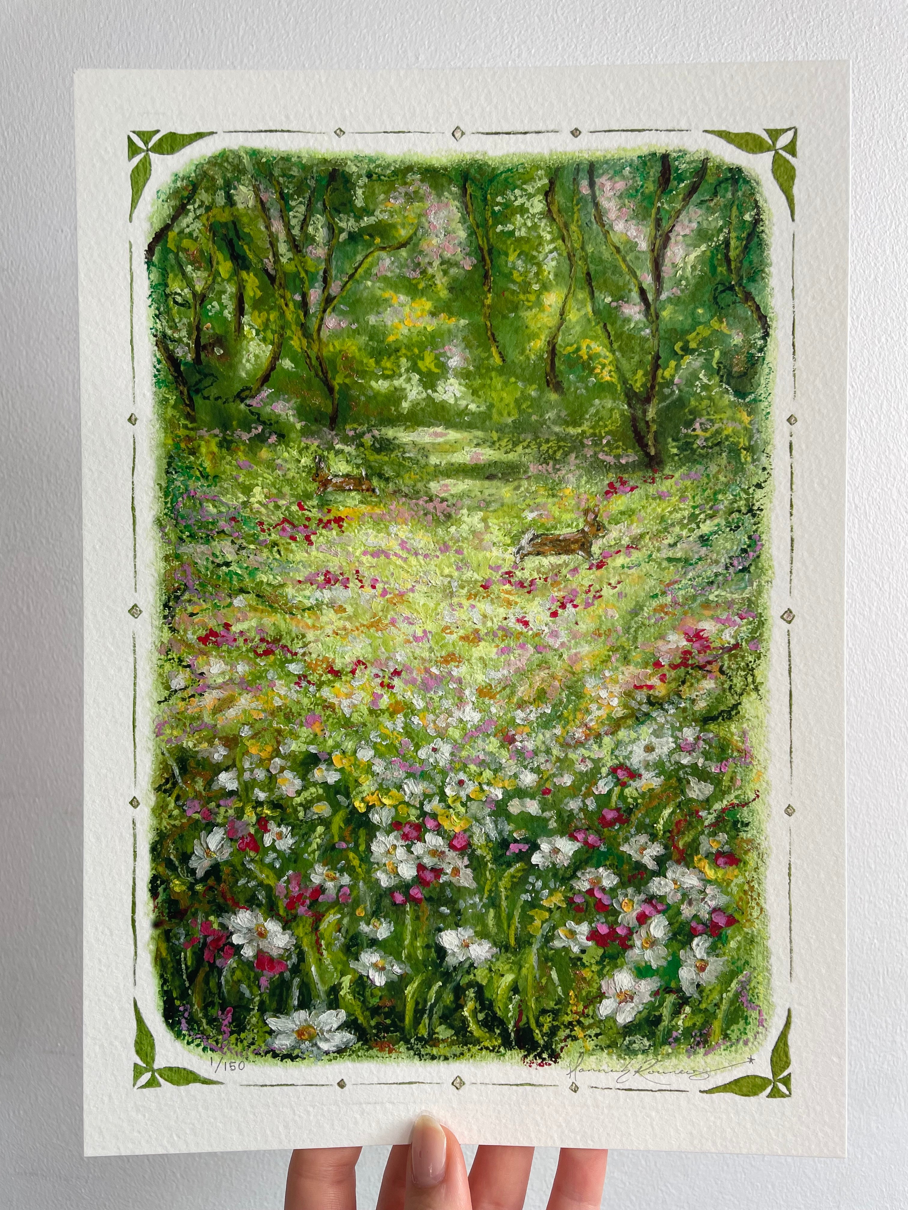 Follow the Bunnies: Giclée Fine Art Print