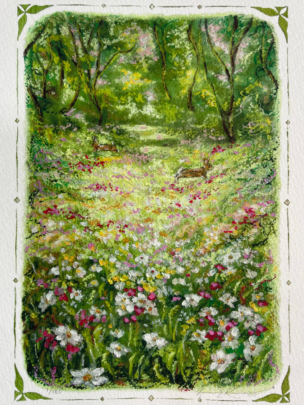 Follow the Bunnies: Giclée Fine Art Print